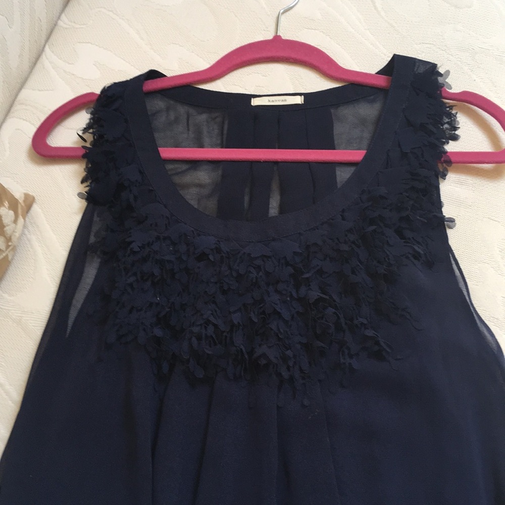 Kanvas Navy Blue Mini Dress Size S - Picture 4 of 9